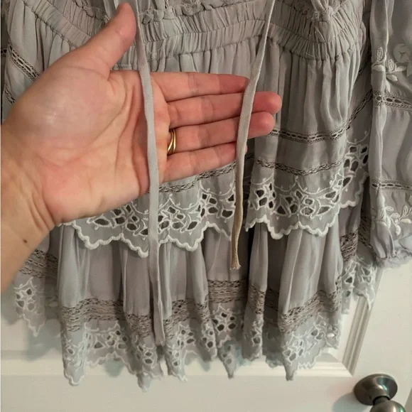 LoveShackFancy Short Embroidered Popover Dress - Picture 7 of 16